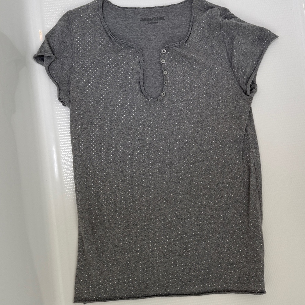 Zadig & Voltaire Heather Gray Top